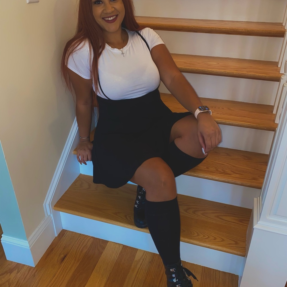 Low cut school girl dress